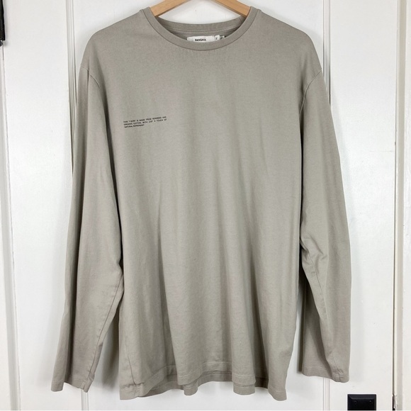 PANGAIA Organic Cotton Long Sleeve T-Shirt With C-FIBER™ - Stone - Picture 2 of 12